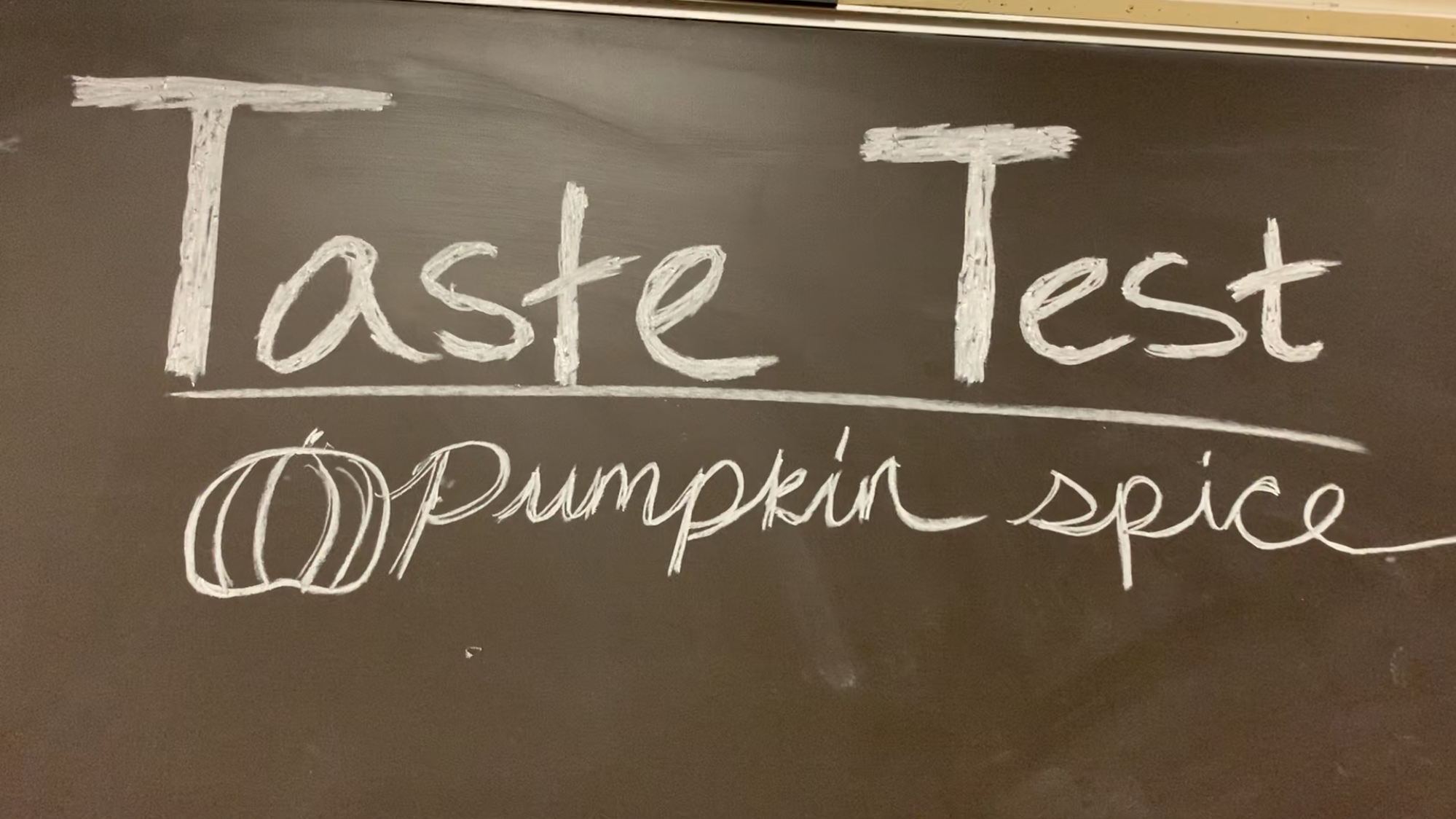 PHOTO: The Signal staff taste tests pumpkin spice edition snacks. Photo courtesy of The Signal Reporter Jessica Kunzat