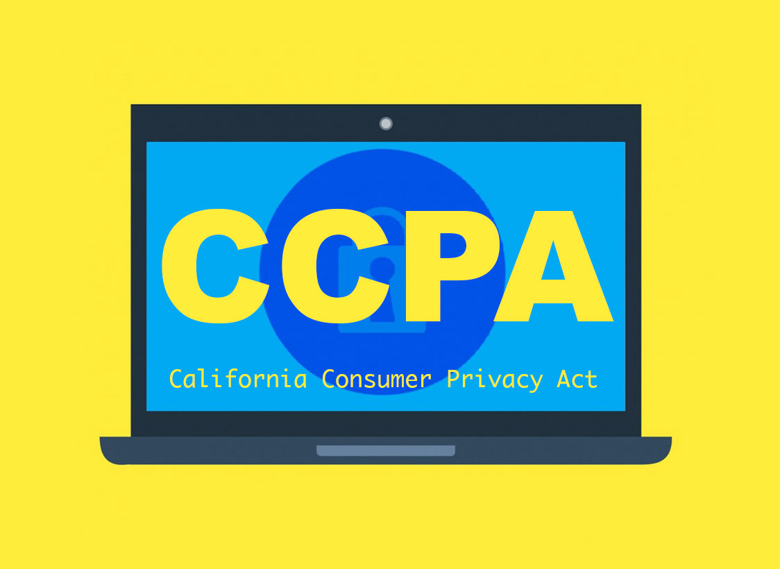 GRAPHIC: illustration of a locked laptop screen with the text CCPA. Graphic created by The Signal reporter Zebesian Lunz.