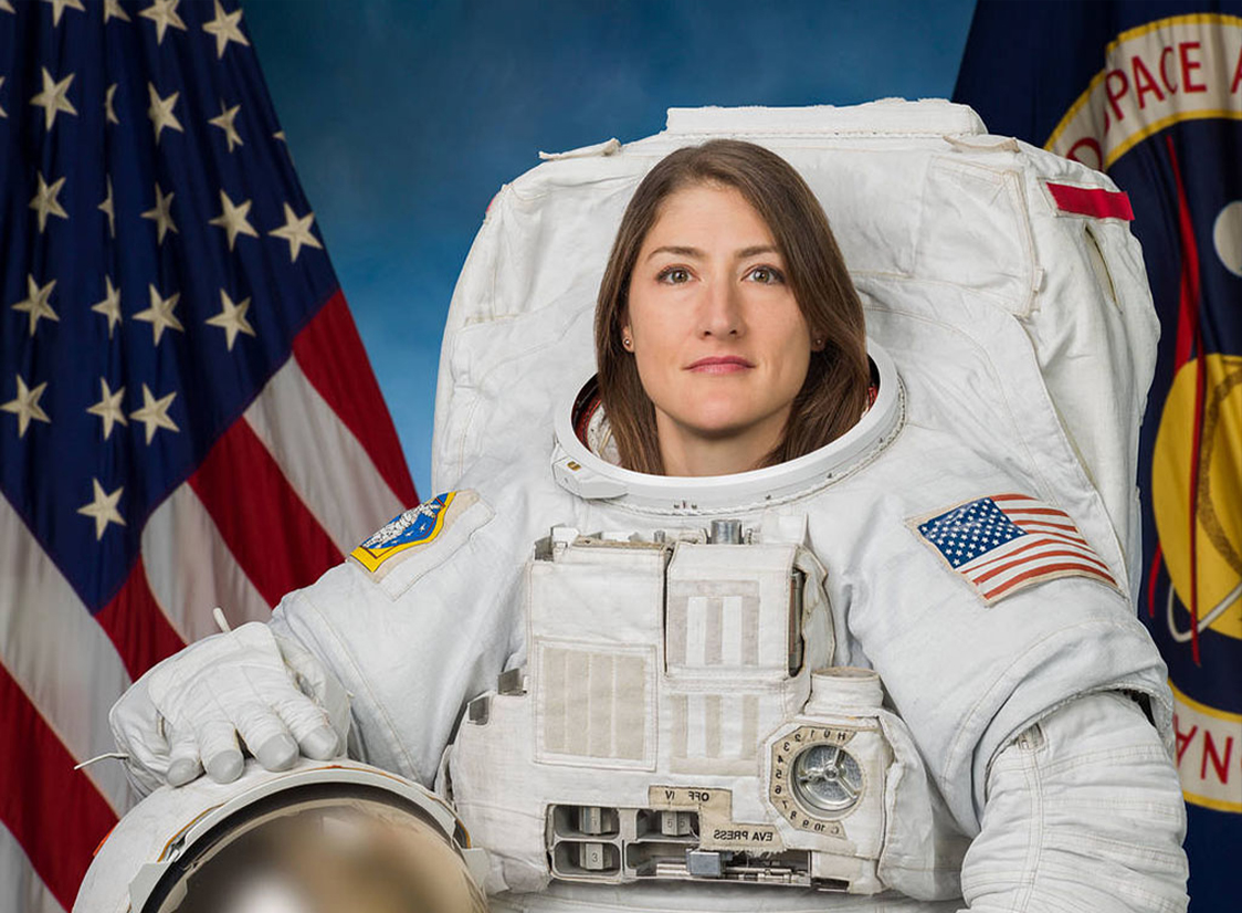 PHOTO: Astronaut Christina Koch's Official NASA Portrait. Photo by Bill Stafford courtesy of NASA.