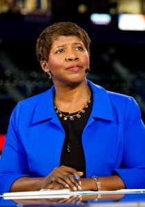 PHOTO: Gwen Ifill at the 2012 Republican National Convention. Photo courtesy of the PBS NewsHour. SOURCE: https://www.flickr.com/photos/newshour/7907972936/
