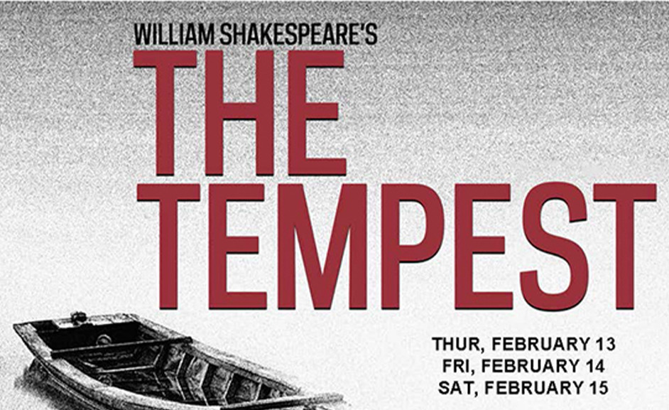 GRAPHIC: Promotional Poster for Actors From the London Stage performing "The Tempest" at Bayou Theater February 13-15. Graphic provided by Actors From the London Stage.