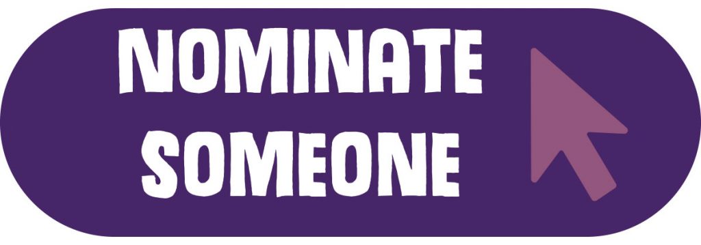 GRAPHIC: Text that reads "Nominate Someone." Graphic created by The Signal Online Editor Alyssa Shotwell.