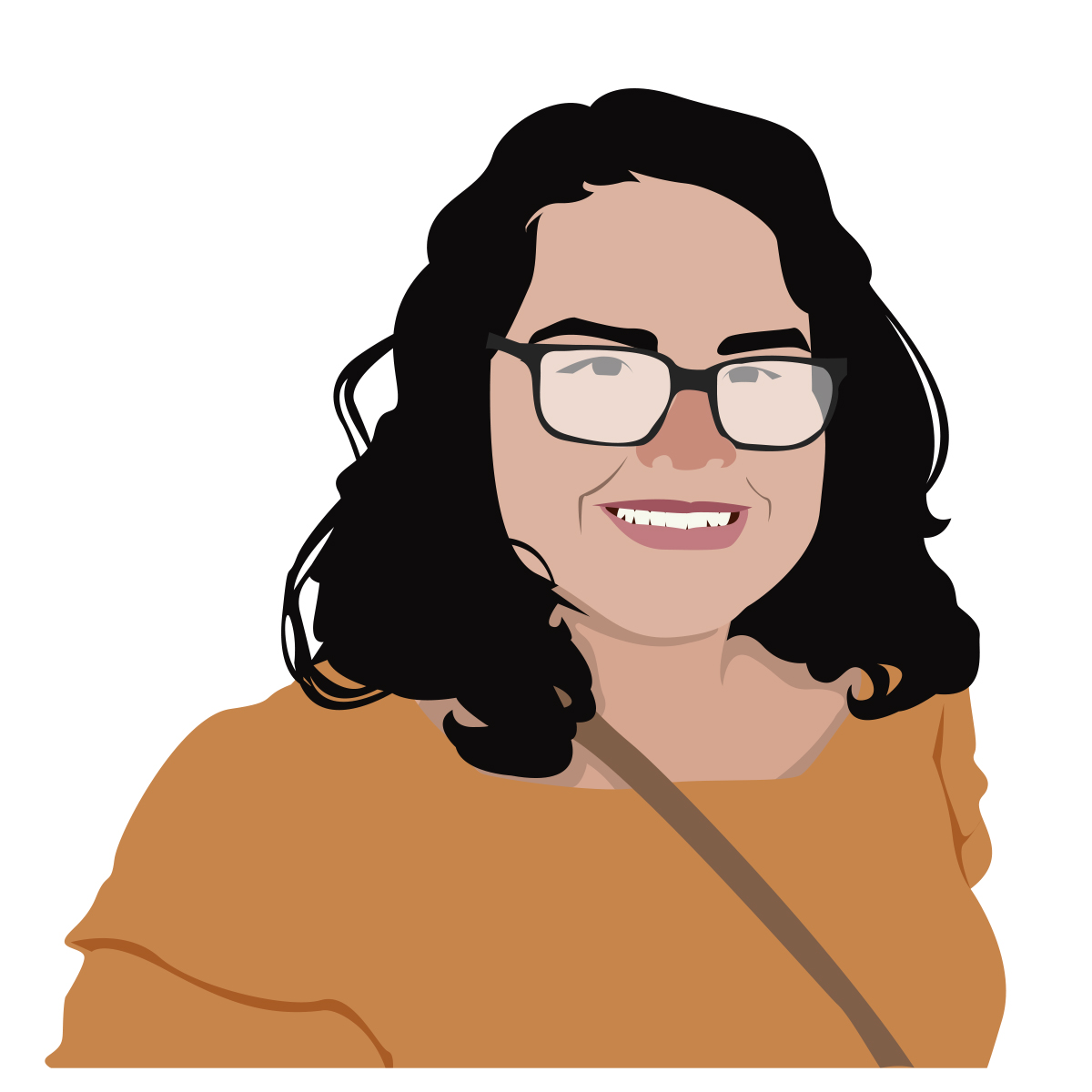 GRAPHIC: Illustrated portrait of student Flor Gonzalez. Graphic by The Signal Online Editor Alyssa Shotwell.