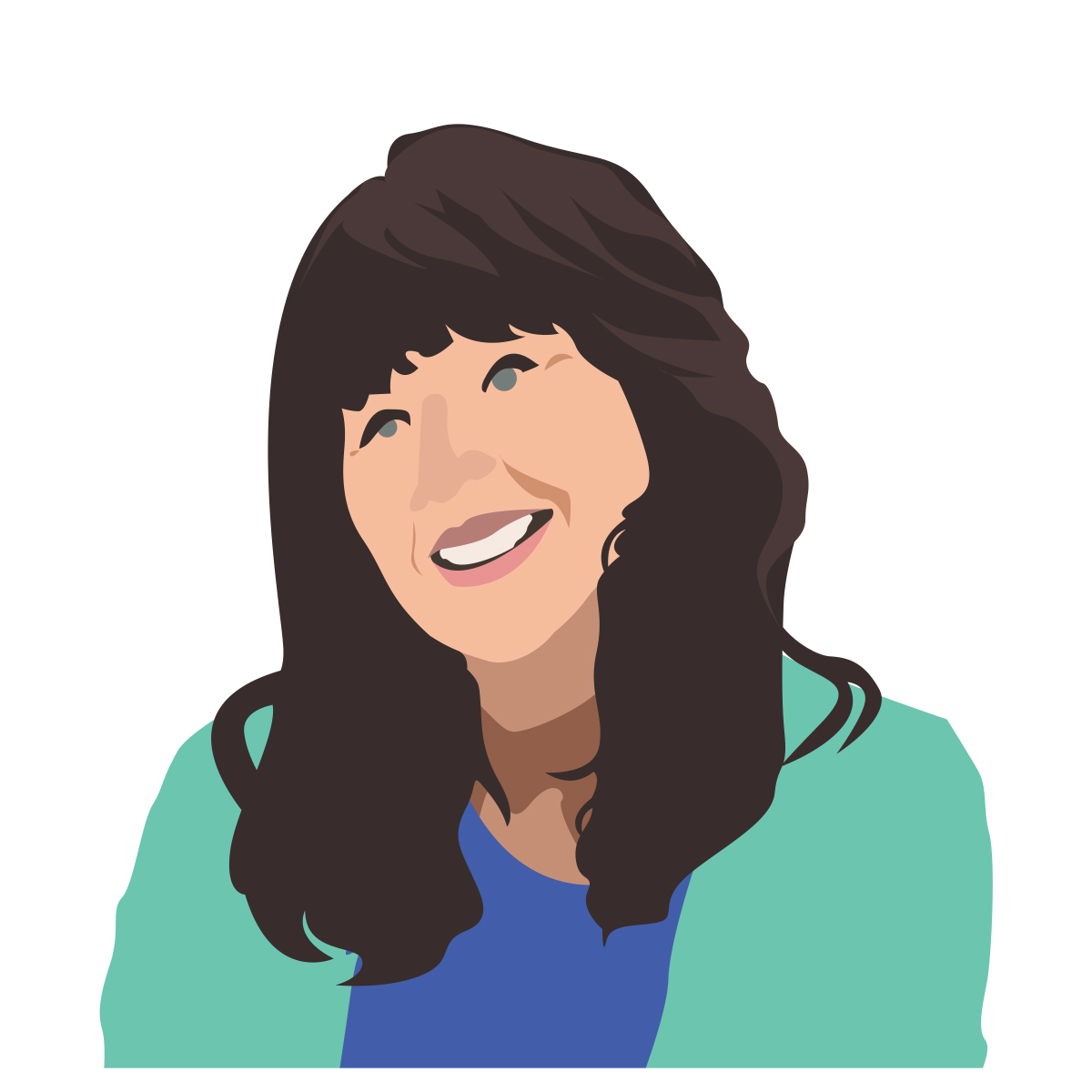 GRAPHIC: Illustrated portrait of staff member Kathy Kirchner. Graphic by The Signal Online Editor Alyssa Shotwell.