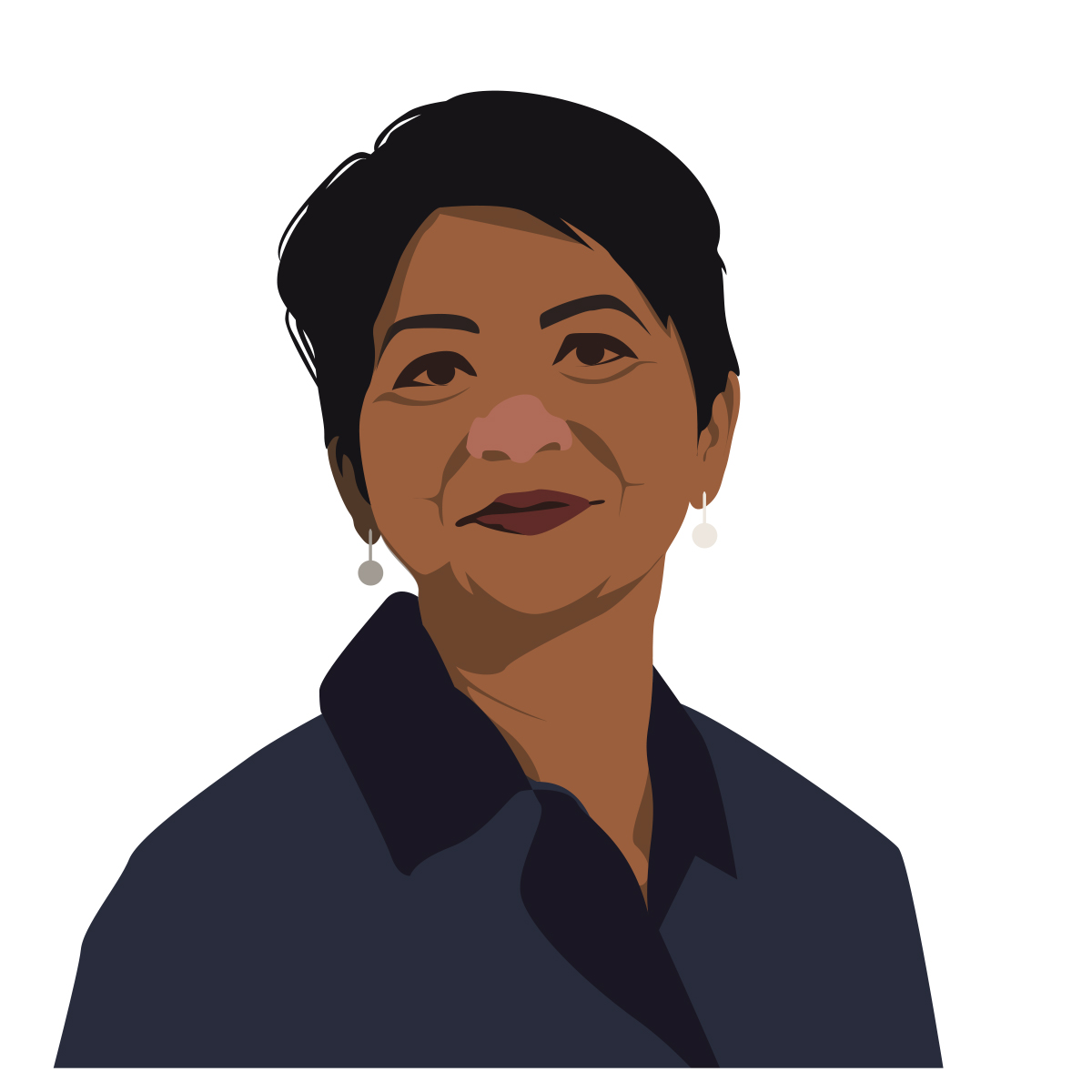 GRAPHIC: Illustrated portrait of professor Soma Datta. Graphic by The Signal Online Editor Alyssa Shotwell.