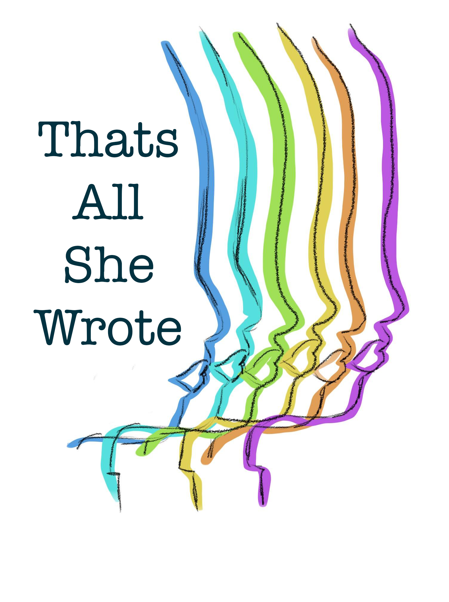GRAPHIC: "Thats all she wrote" text and female face silhouettes. GRAPHIC: Thats all she wrote text and female face silhouettes. Graphic by The Signal reporter Chelsea Hobbs.