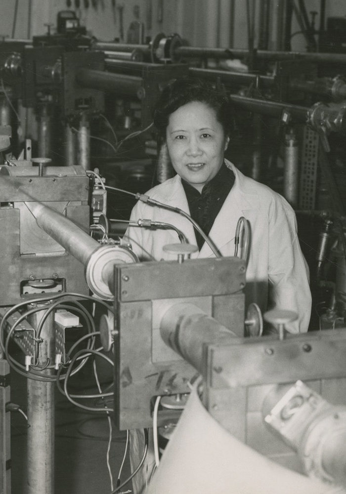 PHOTO: Chien-Shiung Wu is known as the "First Lady of Physics." Photo courtesy of Smithsonian. SOURCE: https://www.flickr.com/photos/smithsonian/6920376363/in/photostream/