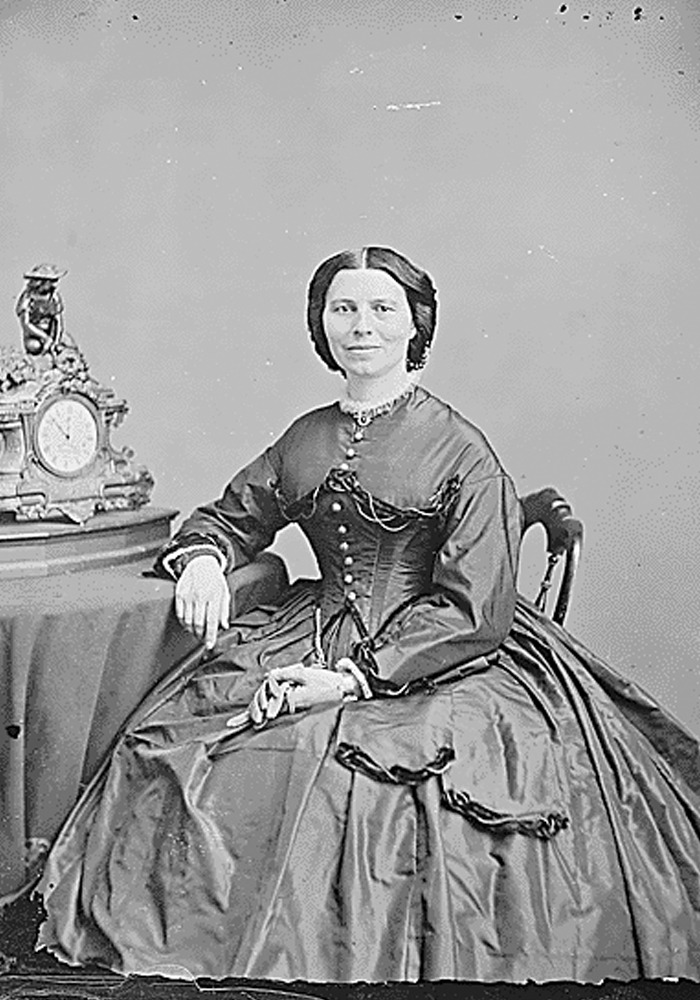 PHOTO: Clara Barton's portrait during the Civil War. Photo courtesy of the National Archives. SOURCE: https://catalog.archives.gov/id/526057