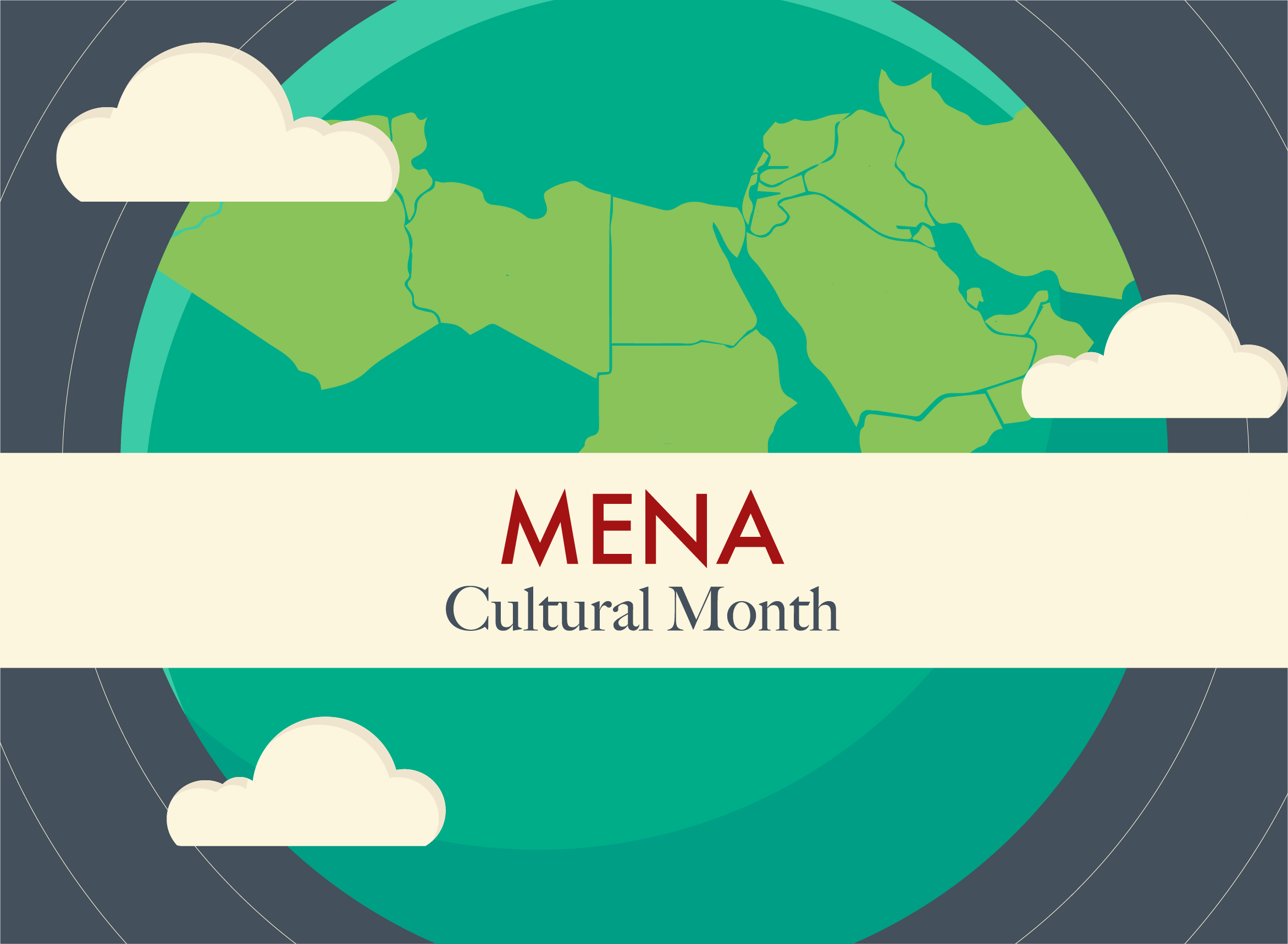 GRAPHIC: Infographic depicting statistics and facts about the MENA population. Infographic created by The Signal reporter Estefany Sanchez.
