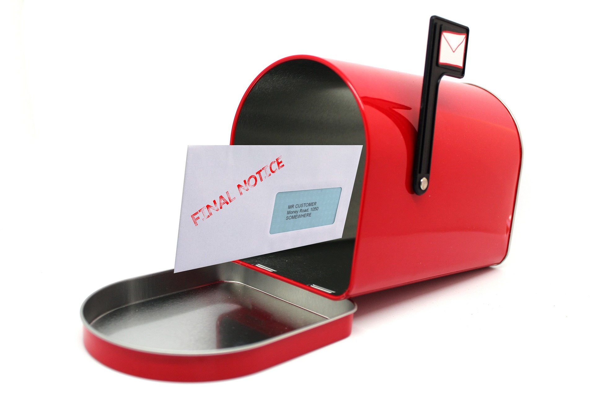 PHOTO: A final notice letter in a mailbox. Photo courtesy of Tumisu on pixabayphotos.com. SOURCE: https://pixabay.com/photos/final-notice-warning-debt-pay-4896425/