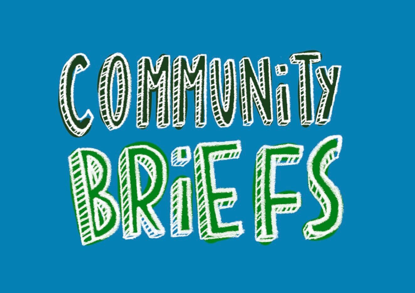 GRAPHIC: Text reads "community brief." Graphic by The Signal Online Editor Alyssa Shotwell.