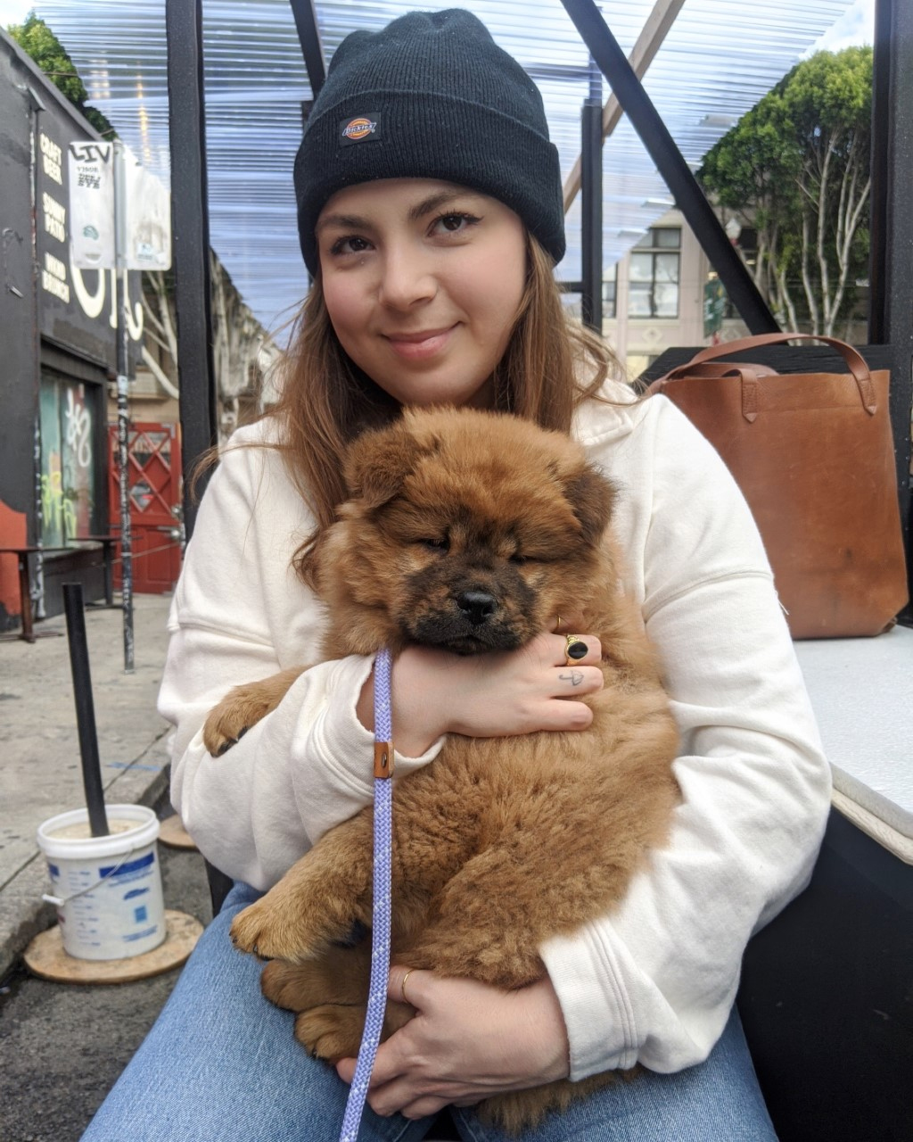 PHOTO: Angie Avera and her chow chow puppy "Maple." Photo courtesy of Angie Avera.