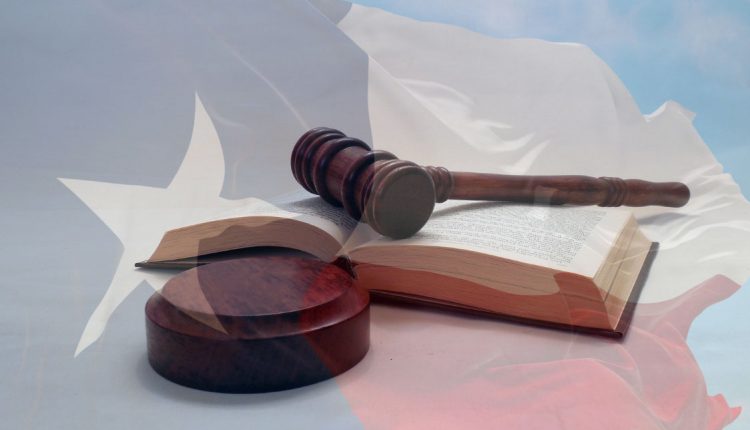 GRAPHIC: Graphic depicts mallet with law book against a faded backdrop of the Texas flag. Graphic by The Signal Managing Editor of Content and Operations Troylon Griffin II, with images provided by Pixabay.