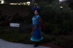 A blue catrina model in The Festival in the Garden at the Houston Botanic Garden. Photo by Signal reporter Xavier Munoz.