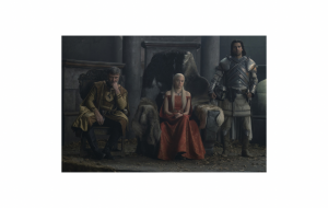 PHOTO: Rhaenrya, Ser Criston, and Boremund Baratheon spectate potential marriage candidates..