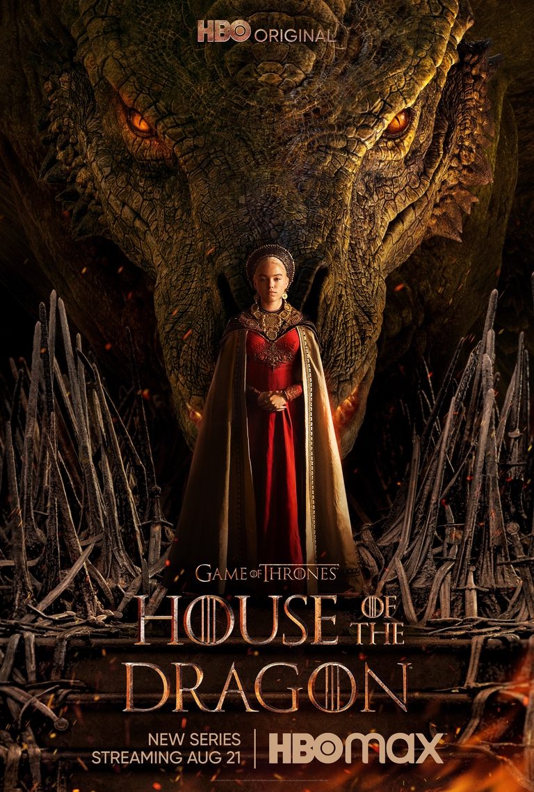 PHOTO: Promotional photo for HBO original series House of the Dragon features Rhaenrya Targaryen with her dragon Syrax. Image provided by Warnermedia pressroom.
