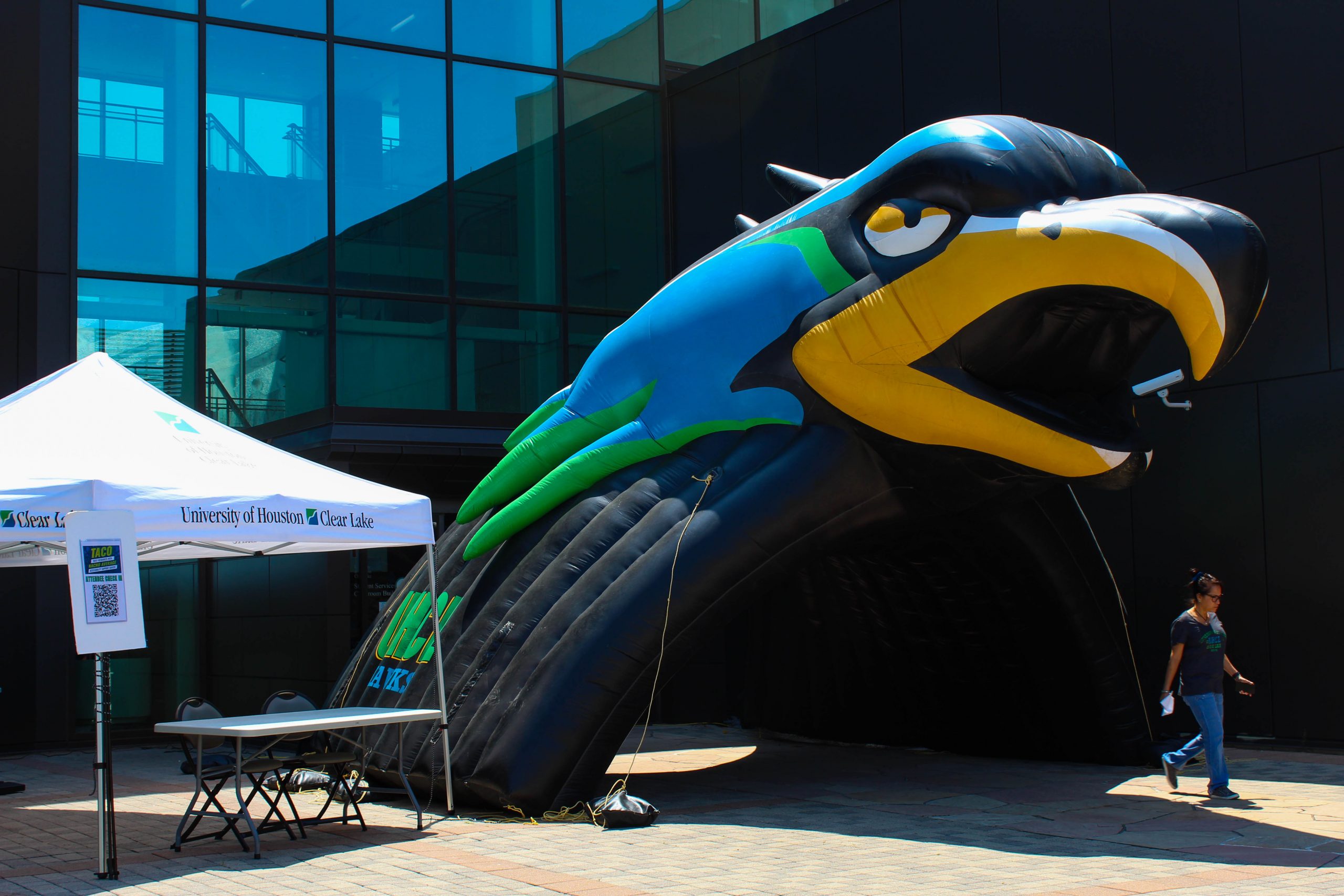 A Hunter Hawk inflatable tunnel leading in to the SSCB.